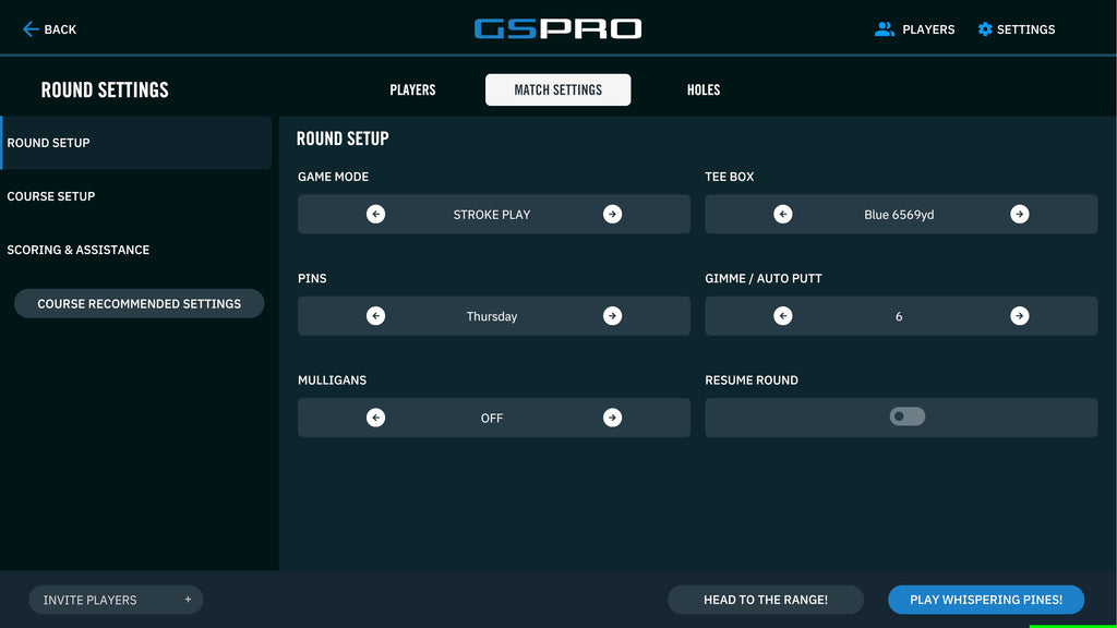 GSPro Golf Simulator Software